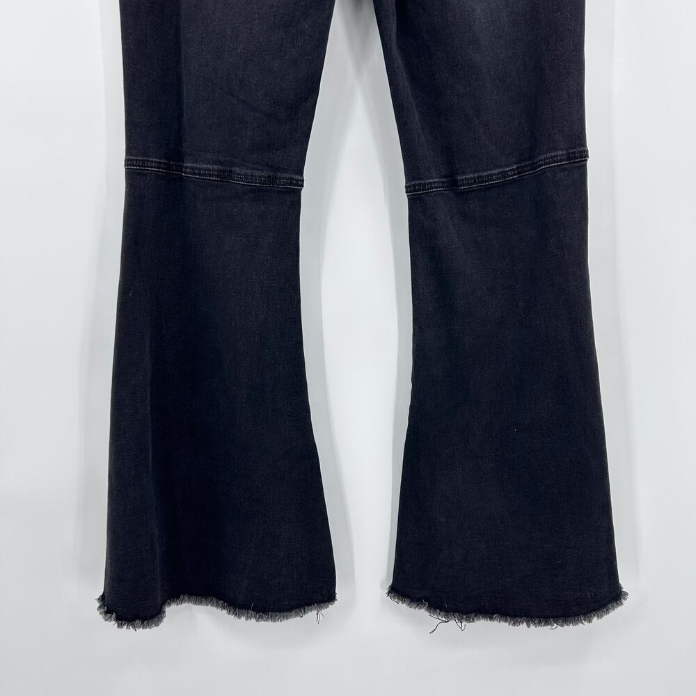 Anna-Kaci Flare Leg Bell Bottom Jeans Black High Rise Waist Womens Size XXL - Picture 10 of 10